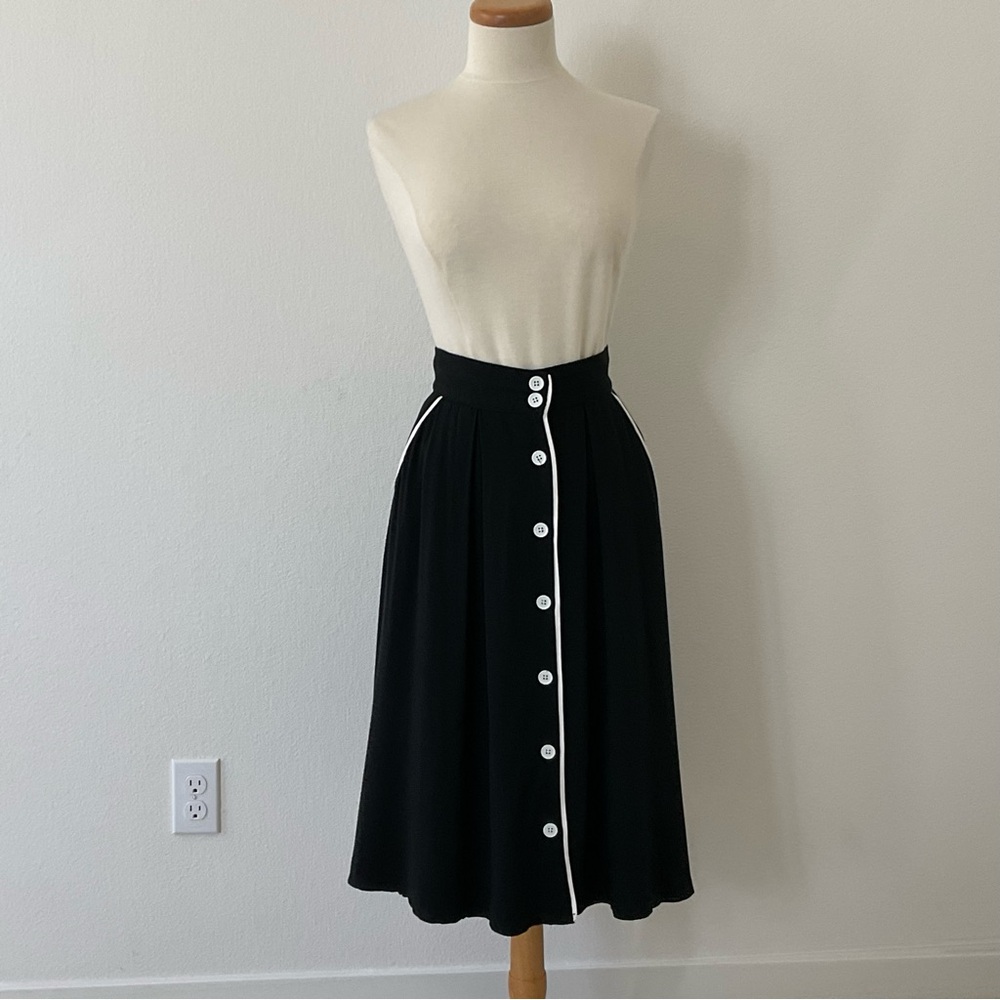 ModCloth Intelligent Involvement Button Front Skirt S - Picture 5 of 14